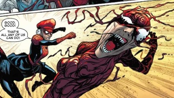 tía May se convierte en Carnage