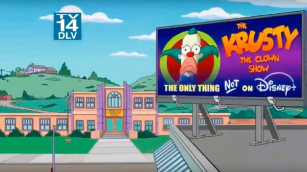 The Simpsons se burlaron de Disney Plus