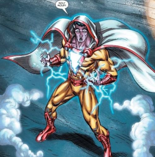 Shazam le transfirió sus poderes a su padre