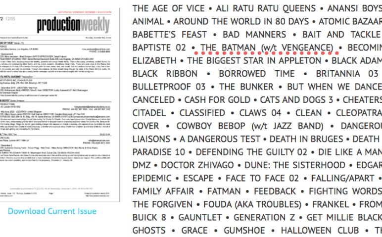 Verdadero título de 'The Batman'