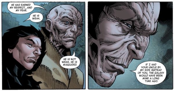 conexión entre Snoke y Palpatine 