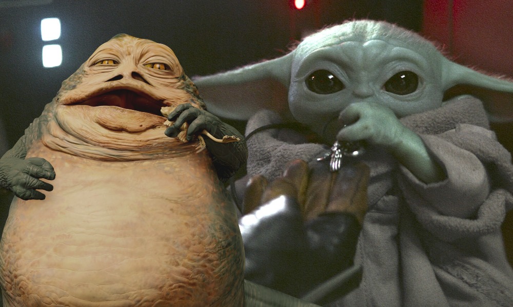 Baby Jabba es mas tierno que Baby Yoda