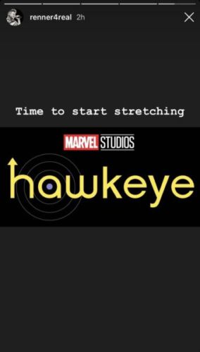 Jeremy Renner está entrenando para 'Hawkeye'
