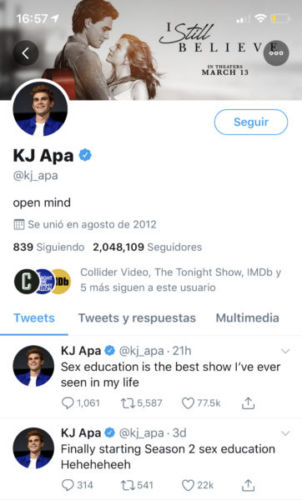 Serie favorita de KJ Apa