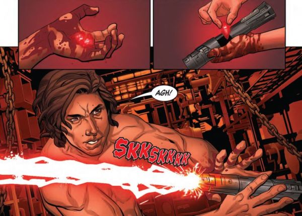 Origen del lightsaber de Kylo Ren