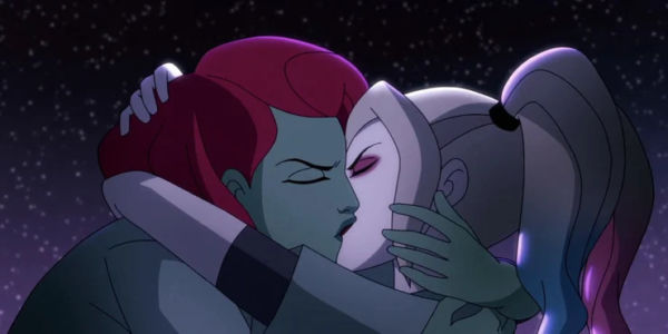 Beso de Harley Quinn y Poison Ivy