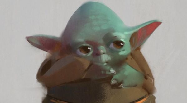 primer diseño de Baby Yoda