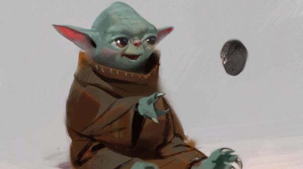 primer diseño de Baby Yoda