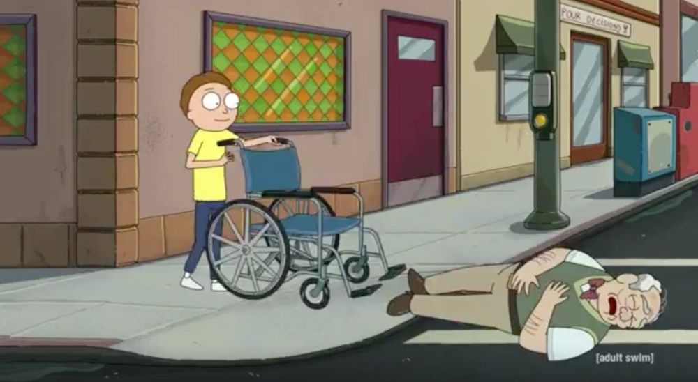 referencia a 'The Simpsons' en 'Rick and Morty'