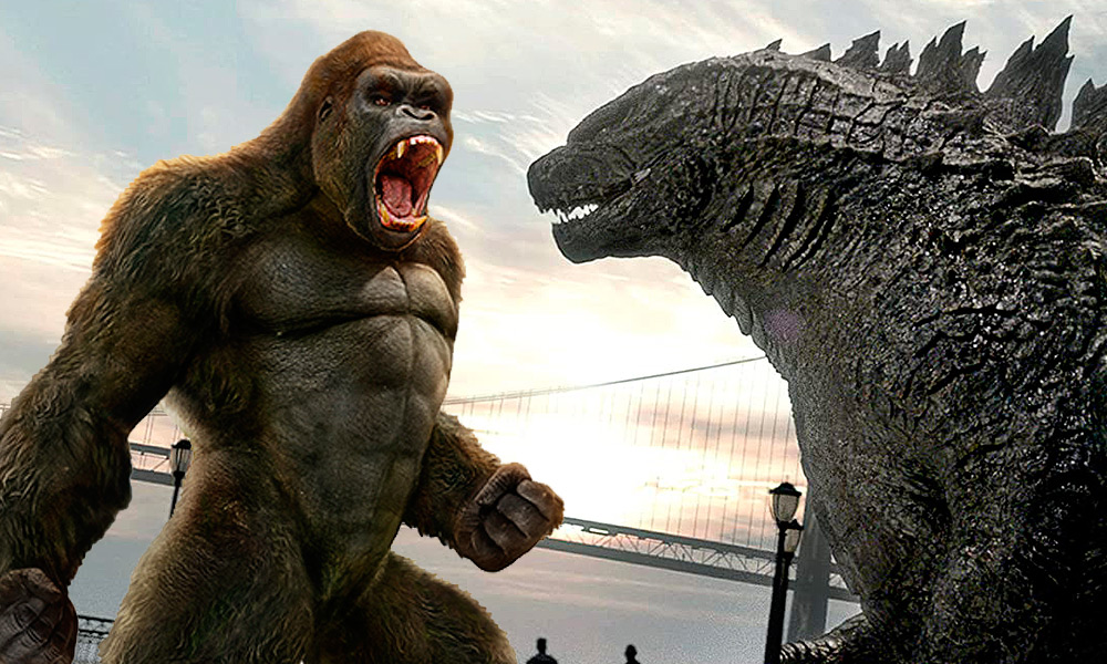 Son del mismo tamaño! Adam Wingard revela imagen de 'Godzilla vs Kong'