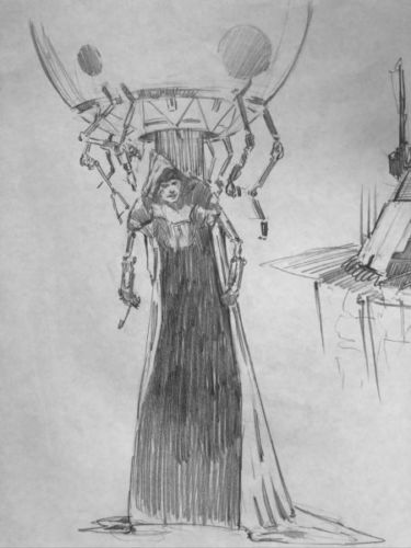 concept art de Palpatine en 'The Rise of Skywalker'
