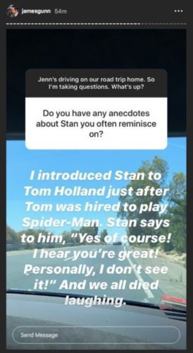 primer encuentro de Tom Holland con Stan Lee Instagram