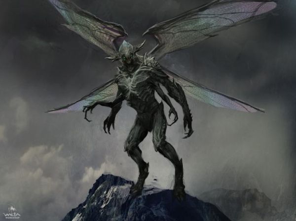 arte conceptual de parademons en 'Justice league'