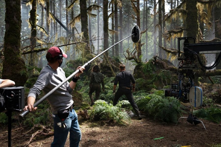 imágenes del detrás de cámaras de 'Jurassic World: Dominion'