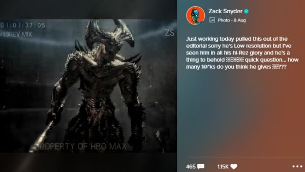 nuevo diseño de Steppenwolf para 'Justice League'
