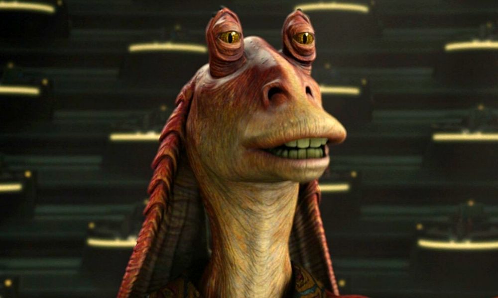 actuación de Jar Jar Binks