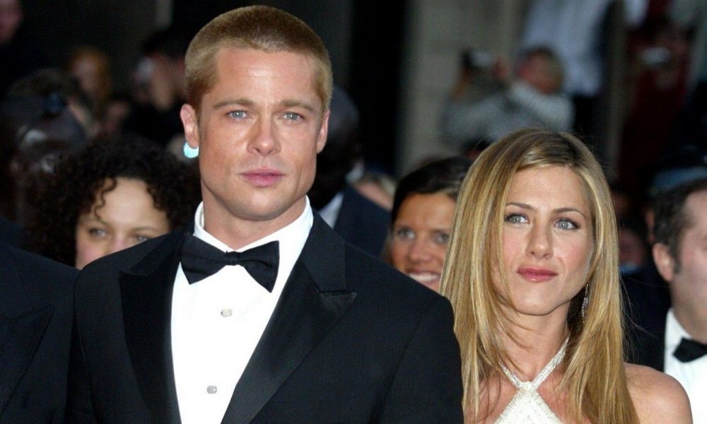 Jennifer Aniston y Brad Pitt juntos