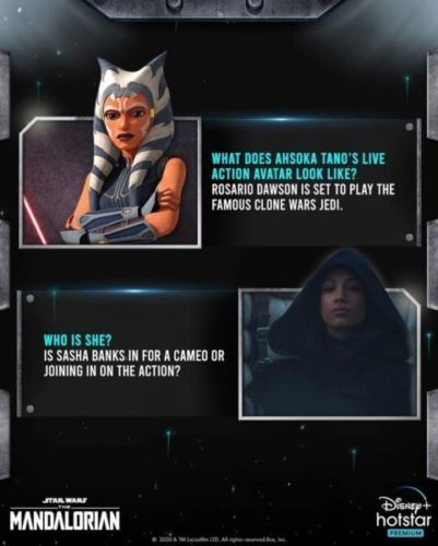 Disney+ confirmó a Rosario Dawson como Ahsoka Tano