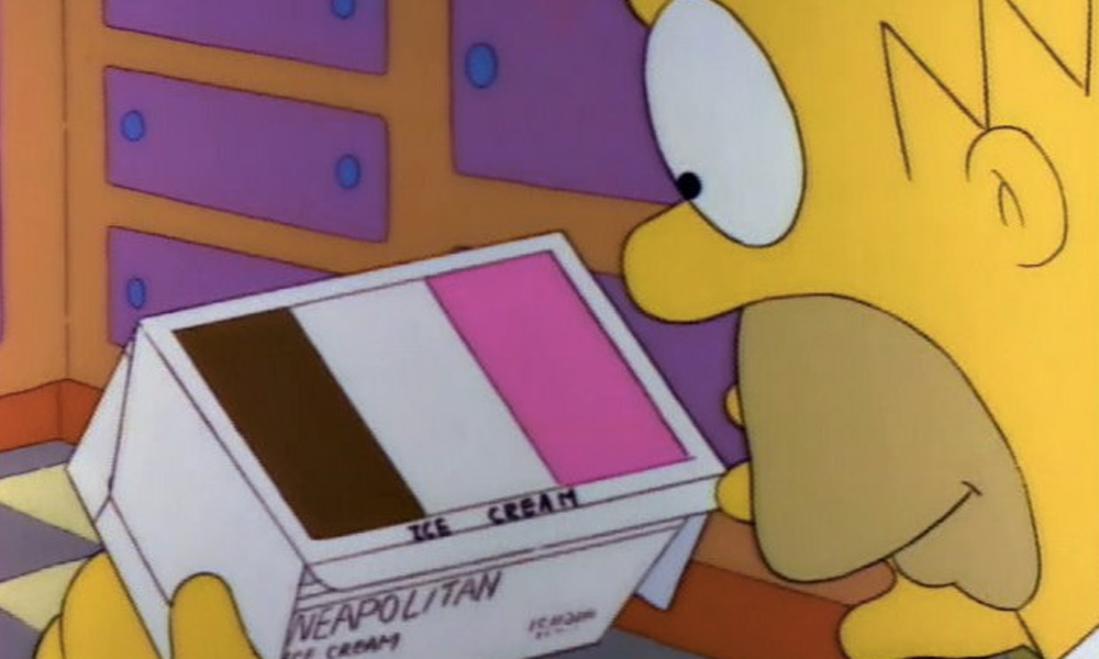 Misterio del helado de Los Simpsons