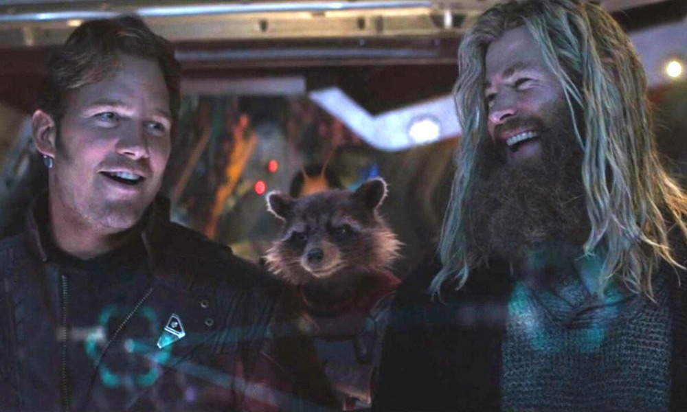 Chris Hemsworth y Chris Pratt en las grabaciones de Love and Thunder