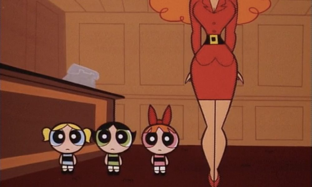 Sara Bellum y Narrador en Powerpuff